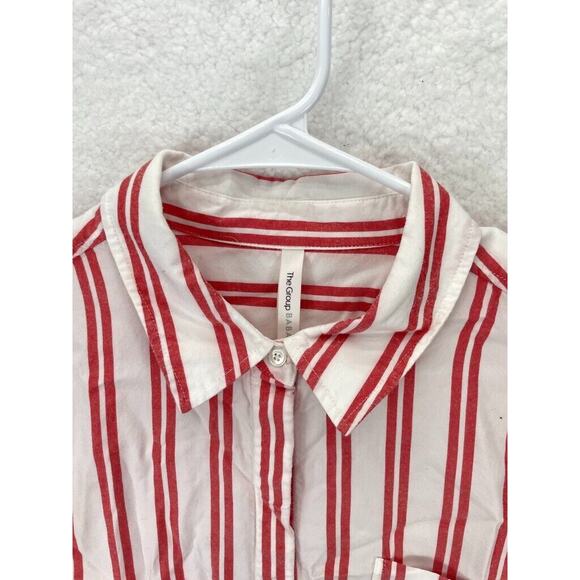 Aritzia Babaton The Group Shirt Women’s Size S Striped Button Relaxed Fit - Picture 3 of 9